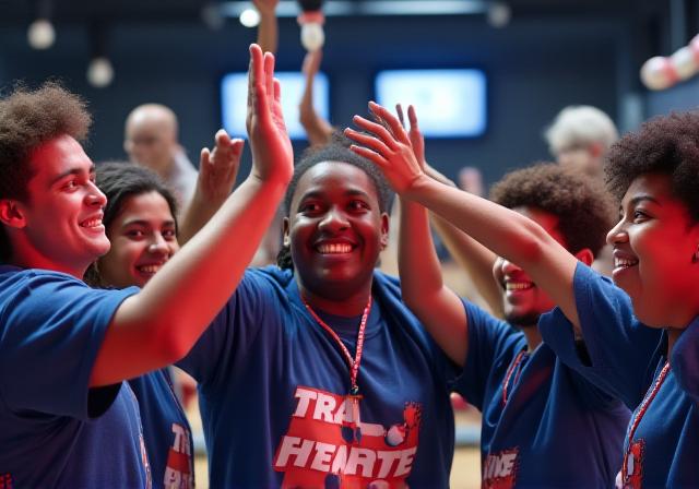 Giocatori di bowling in competizione