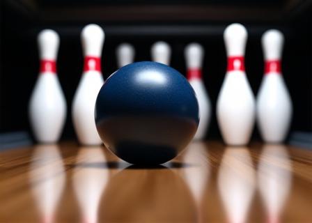 Bowling pins and professional balls